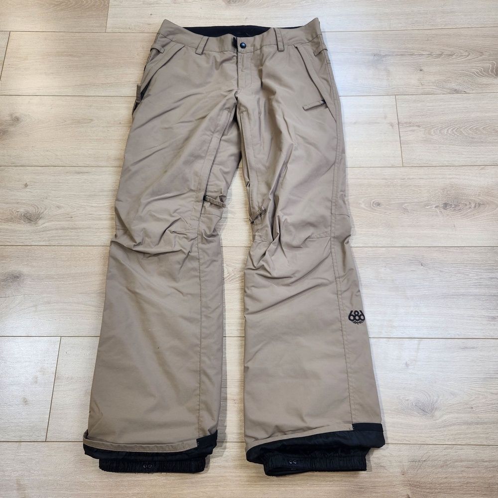 686 Standard Shell Snow Pants Womens Medium Beige InfiDRY 5K Ski Snowboard